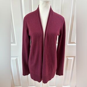 Barrow & Grove Maroon Cashmere Cardigan Size M